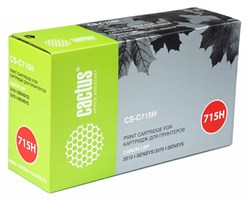 Лазерный картридж Cactus CS-C715H (Cartridge 715H) черный увеличенной емкости для Canon LBP 3310 i-Sensys, 3370 i-Sensys (7'000 стр.) - фото 10407