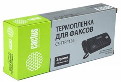 Термопленка Cactus CS-TTRP136 (KX-FA136A) черный для принтеров Panasonic KX F969, F1010, F1015, F1016, F1110, F1800, F1810, F1810E, F1810G, F1820, F1830, F1830G, FM205, FM210, FM220, FM230, FM255, FM260, FM280, FM330, FMC230 - фото 11032