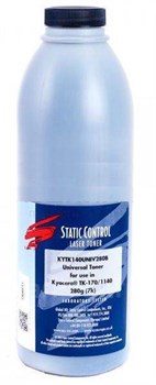 Тонер Static Control KYTK140UNIV280B черный для картриджей Kyocera Mita TK-120, TK-130, TK-140, TK-160 и их аналогов (флакон 280 гр.) - фото 12292