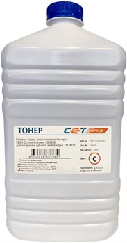 Тонер Cet CE28-C/CE28-D CET111053550 голубой (в компл.:девелопер) для принтера KONICA MINOLTA Bizhub C258, 308, 368 (бутылка 550 гр.) - фото 13859