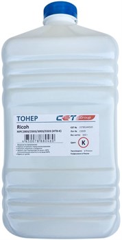 Тонер Cet HT8-K CET8524K500 черный для принтера RICOH MPC2003, 2503, 3003, 5503 (бутылка 500 гр.) - фото 13868