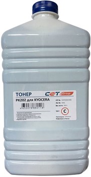 Тонер Cet PK202 OSP0202C-500 голубой для принтера KYOCERA  FS-2126MFP, 2626MFP, C8525MFP (бутылка 500 гр.) - фото 13885