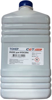 Тонер Cet PK202 OSP0202K-500 черный для принтера KYOCERA FS-2126MFP, 2626MFP, C8525MFP (бутылка 500 гр.) - фото 13887