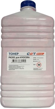 Тонер Cet PK202 OSP0202M-500 пурпурный для принтера KYOCERA FS-2126MFP, 2626MFP, C8525MFP (бутылка 500 гр.) - фото 13889