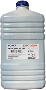 Тонер Cet PK206 OSP0206C-500 голубой для принтера KYOCERA Ecosys M6030cdn, 6035cidn, 6530cdn, P6035cdn (бутылка 500 гр.) - фото 13893