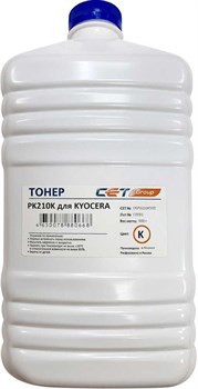 Тонер Cet PK210 OSP0210K-500 черный для принтера KYOCERA Ecosys P6230cdn, 6235cdn, 7040cdn (бутылка 500 гр.) - фото 13914