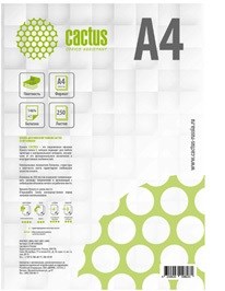 Бумага офисная Cactus CS-OP-A480250 A4, 80г/м2, 250 листов, белый CIE146% - фото 13996