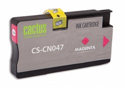 Струйный картридж Cactus CS-CN047 (HP 951XL) пурпурный увеличенной емкости для HP OfficeJet 251dw Pro, 276dw Pro, 8100 Pro, 8100e, 8600 Pro (N911a), 8600 Pro Plus (N911g), 8610 Pro (A7F64A), 8615 Pro, 8616 Pro, 8620 Pro (A7F65A) (26 мл) - фото 14633