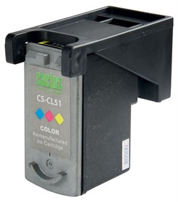 Струйный картридж Cactus CS-CL51 (CL-51) цветной для Canon Pixma iP2200, iP2400, iP6210, iP6210d, iP6220, iP6310, iP6310d, MP150 MultiPass, MP160 MultiPass, MP170 MultiPass, MP180, MP450 MultiPass, MP450x, MP460, MX300, MX310 (18 мл) - фото 14757