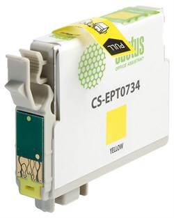 Струйный картридж Cactus CS-EPT0734 (T0734) желтый для Epson Stylus C79, C110, CX3900, CX4900, CX5900, CX7300, CX8300; Epson Stylus Office T30, T40, TX300, TX510, TX600, TX200, TX210, TX219, TX400, TX410, TX550 (11,4 мл) - фото 14911