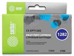 Струйный картридж Cactus CS-EPT1282 (T1282) голубой для Epson Stylus Office BX305; Epson Stylus S22, S125, SX125, SX130, SX230, SX235, SX235w, SX420, SX420w, SX425, SX430, SX430w, SX435, SX438, SX438w, SX440, SX445we (7 мл) - фото 14929