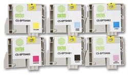 Струйный картридж Cactus CS-EPT0487 (T0487) набор для Epson PM A870, D770; Stylus Photo R200, R210, R220, R300, R300M, R310, R320, R330, R340, R350, RX300, RX320, RX500, RX510, RX600, RX620, RX630, RX640 (10,6 мл + 5 x 14,4 мл) - фото 14939