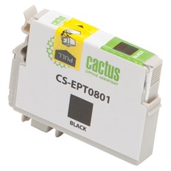 Струйный картридж Cactus CS-EPT0801 (T0801) черный для принтеров Epson Stylus Photo P50, PX650, PX660, PX700, PX700w, PX710, PX720, PX800, PX800fw, PX810, PX820, R265, R285, R360, RX560, RX585, RX685 (11,4 мл) - фото 14952