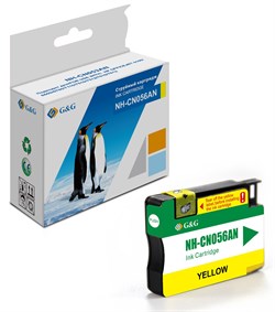 Струйный картридж G&G NH-CN056AN (HP 933XL) желтый для HP OfficeJet 6100 (H611a), 6100 ePrinter, 6600, 6600 e-AiO, 6700 (H711n), 6700 Premium e-AiO, 7110 WF ePrinter, 7110 (H812a), 7510 e-AiO, 7610 WF e-AiO, 7612 e-AiO (14 мл.) - фото 15379