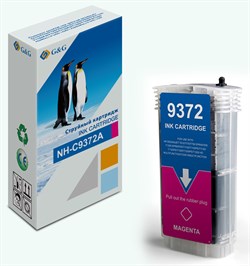 Струйный картридж G&G NH-C9372A (HP 72) пурпурный для HP DesignJet SD Pro MFP, T610, T620, T770, T790, T795, T1100, T1100 MFP, T1100PS, T1120, T1120 HD, T1120 SD, T1200, T1200 HD, T1200ps, T1300, T2300 eMFP, T2300ps eMFP (130 мл) - фото 15409