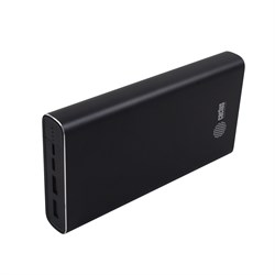Мобильный аккумулятор Cactus CS-PBFSIT-20000 Li-Pol 2.1A+2.1A черный 2xUSB материал алюминий (20'000 mAh) - фото 15632