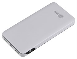 Мобильный аккумулятор Cactus CS-PBFSKT-10000 белый 2.1A 2xUSB (10'000 mAh) - фото 16209