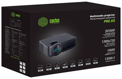 Проектор Cactus CS-PRE.05WT.WXGA-W LCD 1800Lm (1280x720) 1500:1 ресурс лампы:30000часов 1xUSB typeA 2xHDMI 1.75кг - фото 16359