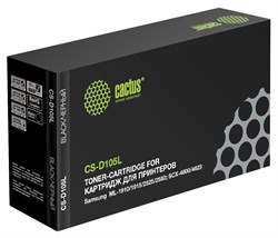Лазерный картридж Cactus CS-D105L (MLT-D105L) черный для Samsung ML 1910, 1915, 2525, 2525w, 2540, 2540r, 2580, 2580n; SCX 4600, 4623, 4623f, 4623fn, 4623fw; SF 650, 650p (2'500 стр.) - фото 17228