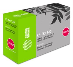 Лазерный картридж Cactus CS-TK1120BK (TK-1120) черный для принтеров Kyocera Mita FS 1025 MFP, 1060, 1060dn, 1125, 1125 MFP (3'000 стр.) - фото 17238