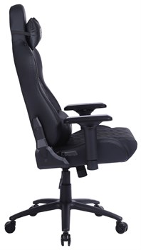 Кресло игровое Cactus CS-CHR-130 цвет: черный, обивка: эко.кожа, крестовина: металл, пластик черный - фото 17269