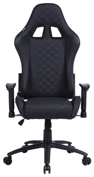 Кресло игровое Cactus CS-CHR-030BL цвет: черный обивка: эко.кожа, крестовина: металл пластик черный - фото 17326