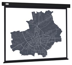 Экран Cactus Wallscreen CS-PSW-152X203-BK 4:3 настенно-потолочный белый, корпус черный (152x203 см.) - фото 17593