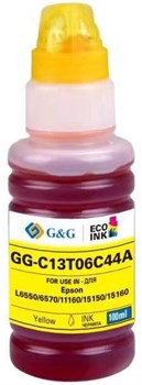 Чернила G&G GG-C13T06C44A №112 желтый для Epson L6550, 6570, 11160, 15150, 15160 (100 мл) - фото 17824