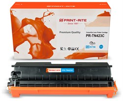 Лазерный картридж Print-Rite PR-TN423C (TN-423C / TFBAB1CPU1J) голубой для Brother DCP L8410CDW, HL L8260CDW, MFC L8690CDW (4'000 стр.) - фото 18283