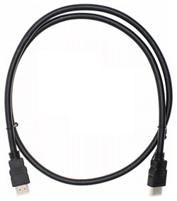 Кабель аудио-видео Cactus CS-HDMI.1.4-1 HDMI (m)/HDMI (m) 1м. позолоченные контакты, черный - фото 18793