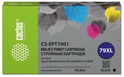 Струйный картридж Cactus CS-EPT7901 (79XL) черный для Epson WorkForce WF-4630 Pro, WF-4640 Pro, WF-5110 Pro - фото 19820