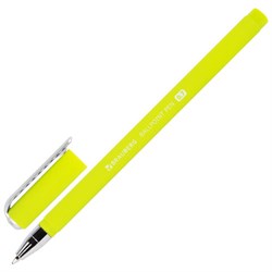 Ручка шариковая Brauberg spft touch stick "neon", синяя, мягкое покрытие, корпус ассорти, узел 0,7 мм - фото 20124