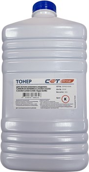 Тонер Cet Type 024 C-EXV47/49/54/55 (OSP0024-K500) черный бутылка для принтера CANON iR ADVANCE C3320i, C3325i (500 гр.) - фото 20485