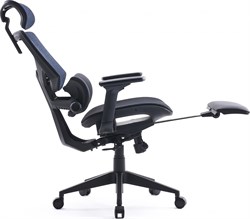 Кресло Cactus CS-CHR-MC01-BLBK синий сиденье черный сетка/ткань с подголов. крестов. пластик подст.для ног - фото 20714