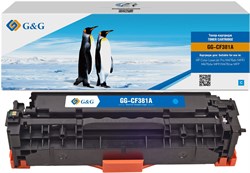 Лазерный картридж G&G GG-CF381A (HP 312A) голубой для HP LJ Pro M476dn, M476nw, M476dw (2'700 стр.) - фото 21381