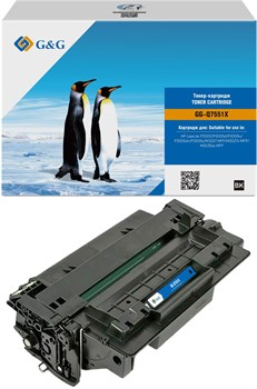 Лазерный картридж G&G GG-Q7551X (HP 51X) черный для HP LJ P3005, M3027 MFP, M3027x MFP, M3035xs MFP (13'000 стр.) - фото 21413