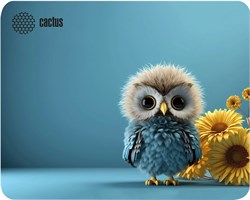 Коврик для мыши Cactus Owl blue 220x180x2мм (CS-MP-P07XS) - фото 21735