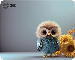 Коврик для мыши Cactus Owl gray 300x250x3мм (CS-MP-D12M) - фото 21739