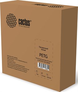 Пластик для принтера 3D Cactus CS-3D-PETG-1KG-T-WHITE PETG d1.75мм 1кг 1цв. - фото 23602