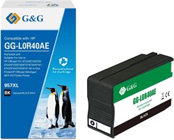 Струйный картридж G&G GG-L0R40AE (HP 957XL) черный для HP OJ Pro 8734, 8210, 8720, 8724, 8725, 8726, 8727, 8736, 8740, 8743, 8744, 8746, 8747 (73 мл) - фото 23825
