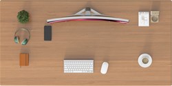 Стол для компьютера Cactus CS-ET-WWD столешница МДФ белый дуб молочный каркас белый, столешница 160x80 см - фото 24148