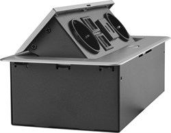 Розетка Cactus CS-SOCKET-EU2-USBA/C-NET для столешницы 26.5x11.8x6.5см серый - фото 24356