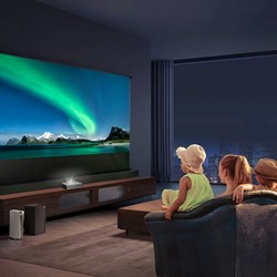 Экран Cactus 148x263см FloorRising CS-PSFRALR-263X148 16:9 напольный рулонный черный (моторизованный привод) - фото 24409