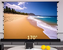 Экран Cactus 148x263см FloorRising CS-PSFRCLR-263X148 16:9 напольный рулонный черный (моторизованный привод) - фото 24428