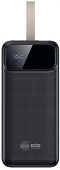 Мобильный аккумулятор Cactus CS-PBFSND-40000 40000mAh 65W 3A USB-A/USB-C черный - фото 24965