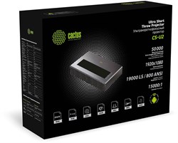 Проектор Cactus CS-U2.WT DLP 800Lm ANSI (1920x1080) 15000:1 ресурс лампы:50000часов 2xUSB typeA 2xHDMI 1.78кг - фото 25040