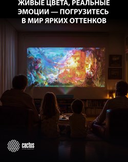 Проектор Cactus CS-U2.B DLP 800Lm ANSI (1920x1080) 15000:1 ресурс лампы:50000часов 2xUSB typeA 2xHDMI 1.78кг - фото 25060