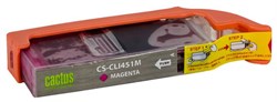 Струйный картридж Cactus CS-CLI451M (CLI-451M) пурпурный для Canon Pixma iP6840, iP7240, iP8740, iX6840, MG5440, MG5540, MG5640, MG6340, MG6440, MG6640, MG7140, MG7540, MX724, MX924 (10,2 мл) - фото 7298