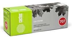 Лазерный картридж Cactus CS-C707BK (Cartridge 707) черный для Canon LBP 5000 i-Sensys Laser Shot, 5100 i-Sensys (2'500 стр.) - фото 8346