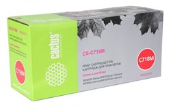 Лазерный картридж Cactus CS-C718M (Cartridge 718) пурпурный для Canon LaserBase MF8330 i-Sensys, MF8350, MF8360, MF8380, MF8540, LBP 7200 i-Sensys, 7210, 7660, 7680 (2'900 стр.) - фото 8415